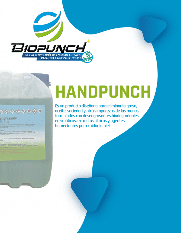 HANDPUNCH. Removedor de grasa.