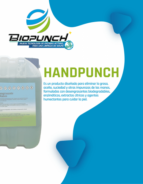 HANDPUNCH. Removedor de grasa.