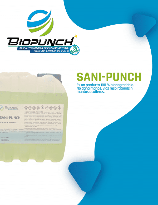 SANI-PUNCH. Desinfectante tópico, ambiental.