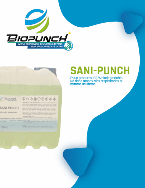 SANI-PUNCH. Desinfectante tópico, ambiental.